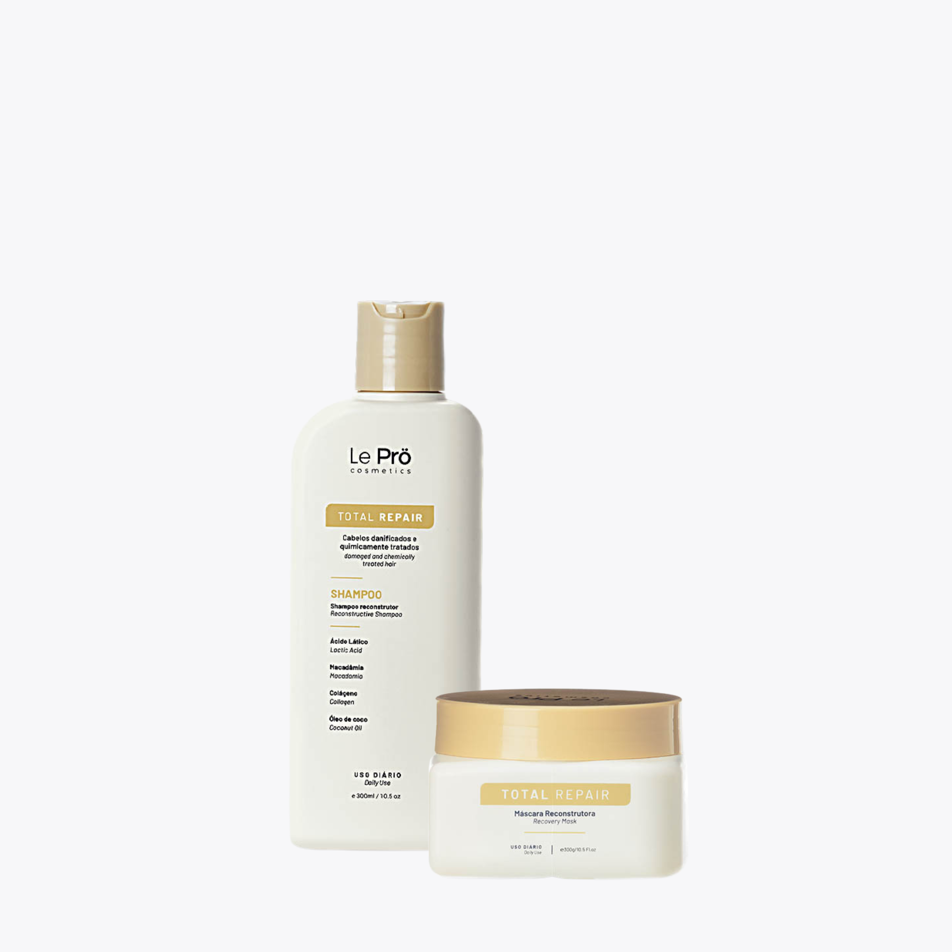 Pack: Shampoing 300ml et Masque 300ml Gamme Réparation Totale